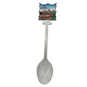Vintage Gaylord Opryland Souvenir Collectible Spoon 4.5" White Plastic B10